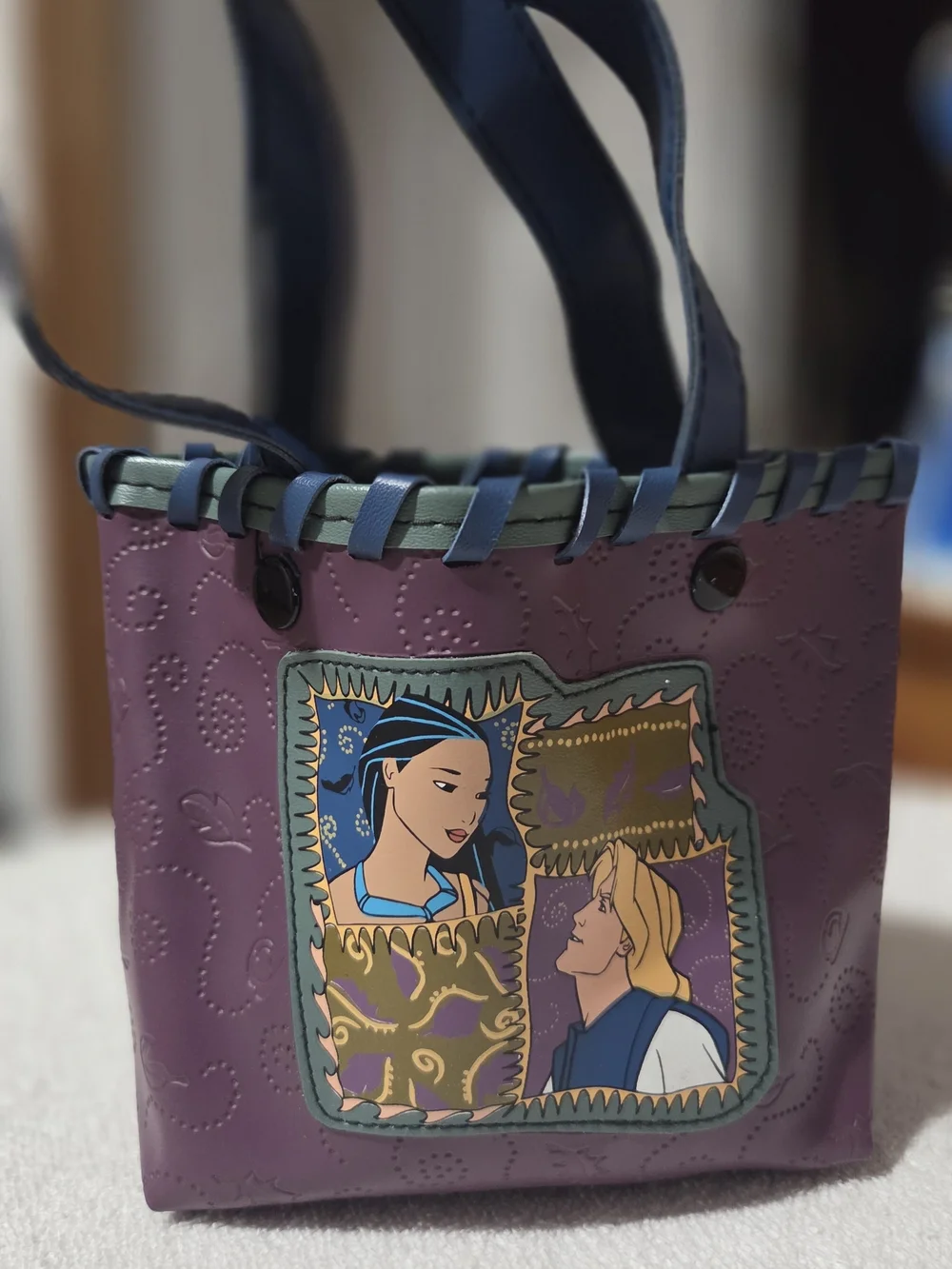 Vintage 90s Disney Pocahontas Mini PVC Tote Bag 🌟